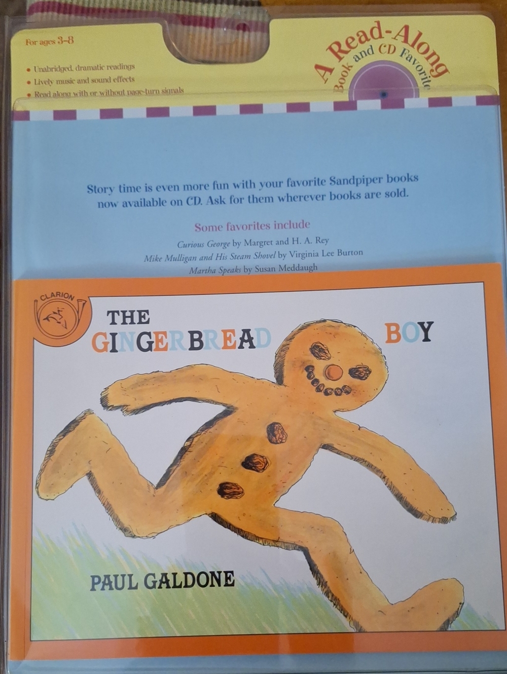 The Gingerbread Boy Read-Along Book and CD - Orange
